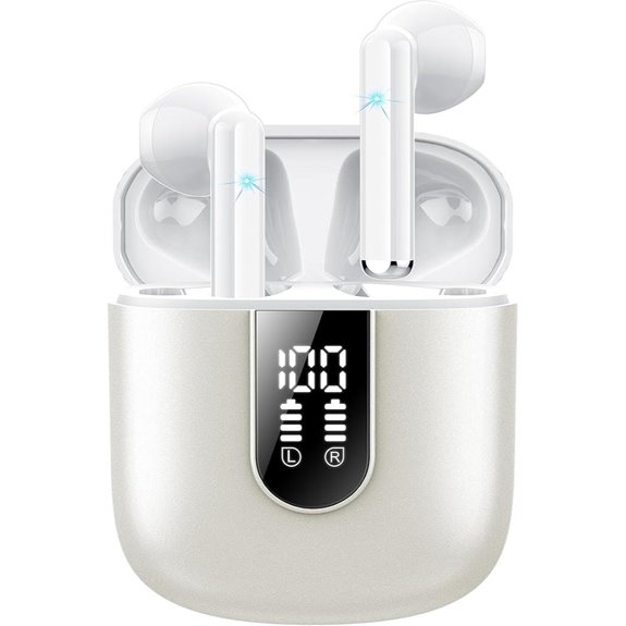 Jesebang Wireless Earbuds with Noise Cancelling Mic