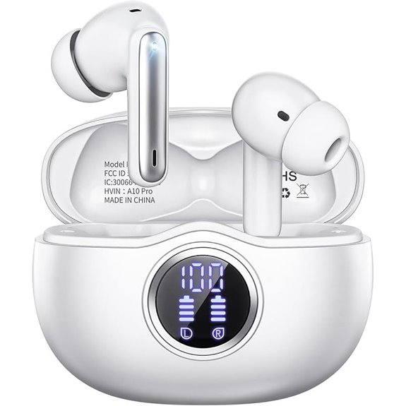 Wireless Bluetooth Earbuds with Noise Cancelling and Waterproof