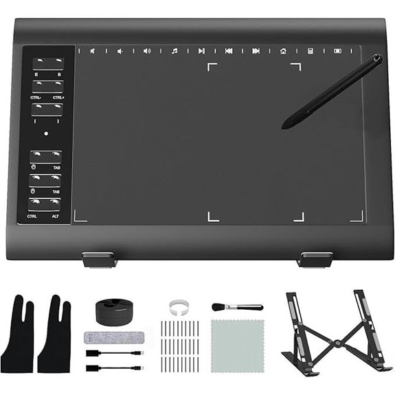 ienRon 12-Inch Graphic Drawing Tablet with Stand