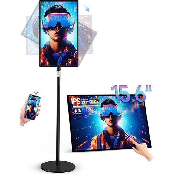15.6 Android Touchscreen Digital Signage with Stand