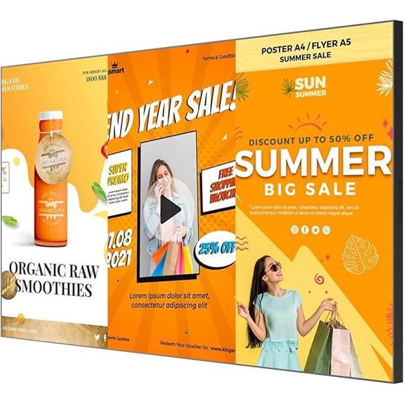 40-Inch 4K UHD Wall Mount Digital Signage Display