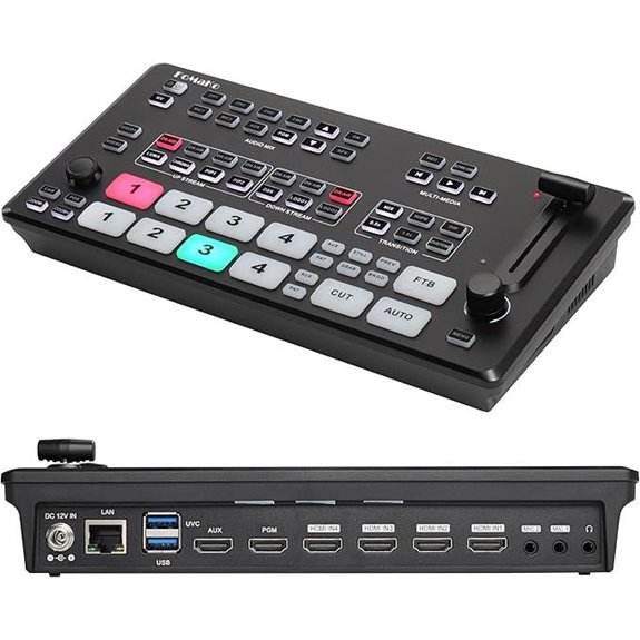 FoMaKo 4K HDMI Video Mixer Switcher (5-Channel)