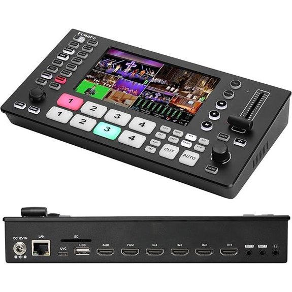FoMaKo 4K HDMI Video Mixer Switcher