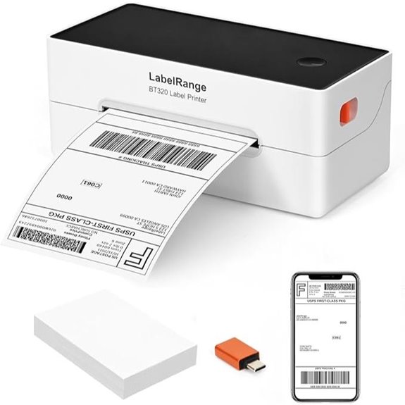 Ecommerce 4x6 Thermal Label Printer with Bluetooth & USB