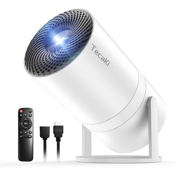 Mini Portable WiFi Bluetooth Projector with 1080P