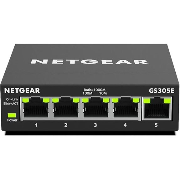 NETGEAR 5-Port Gigabit Ethernet Managed Switch