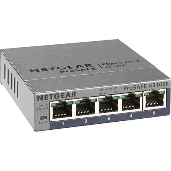 NETGEAR 5-Port Gigabit Managed Ethernet Switch