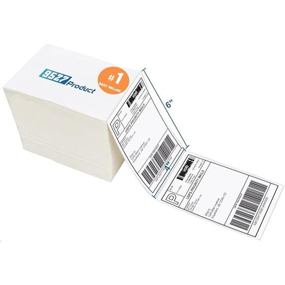 Fanfold 4x6 Thermal Shipping Labels (500 pcs)