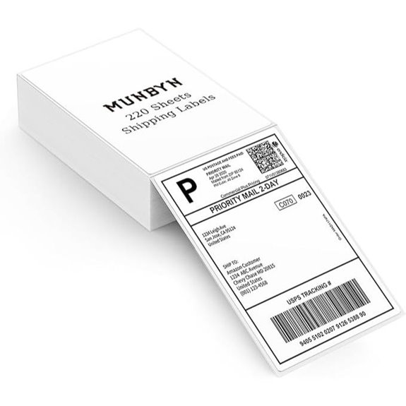 MUNBYN 4x6 Thermal Shipping Labels (220 Sheets)