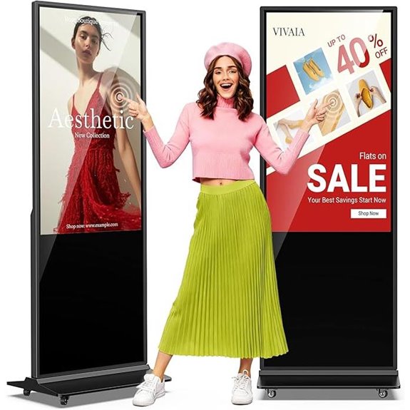 JIYANG 49 Indoor Touchscreen Digital Signage Kiosk