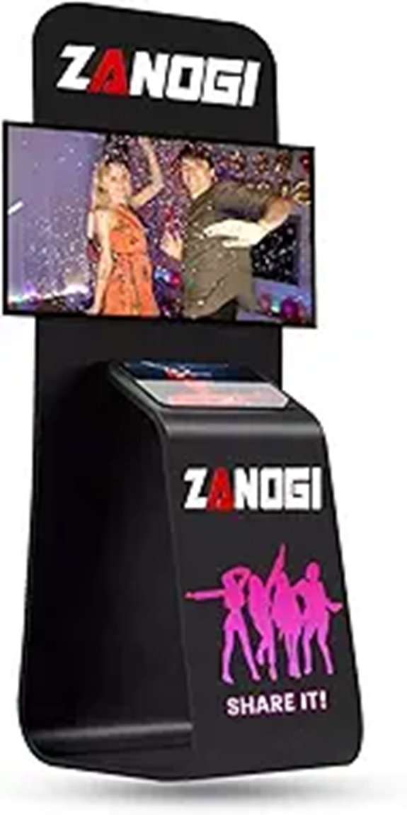 Kiosk TV Floor Stand with Tablet Holder