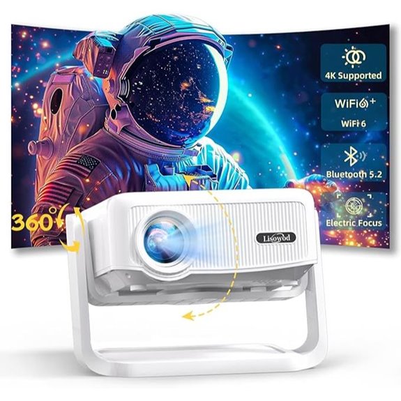 Lisowod L02 Portable 1080P WiFi Bluetooth Projector