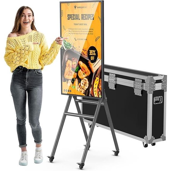 MWE 43 Portable Digital Signage Touchscreen Kiosk
