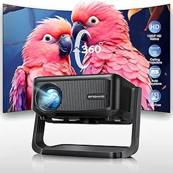 ONOAYO 1080P Portable WiFi & Bluetooth Mini Projector