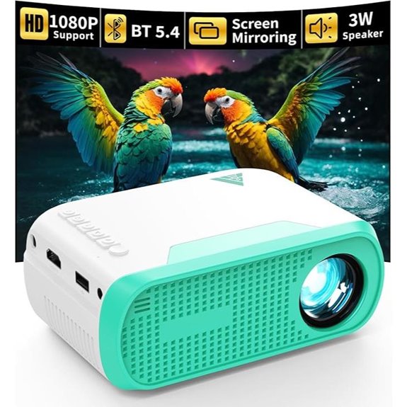 Mini WiFi & Bluetooth Portable 1080P Projector