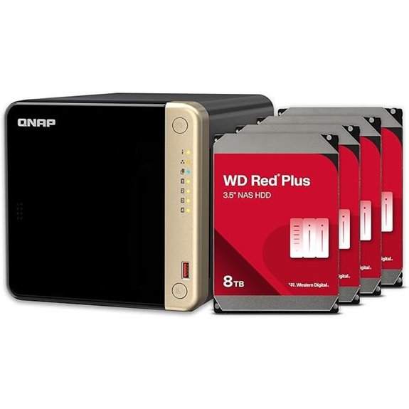 QNAP TS-464 4-Bay NAS with 24TB Storage Bundle