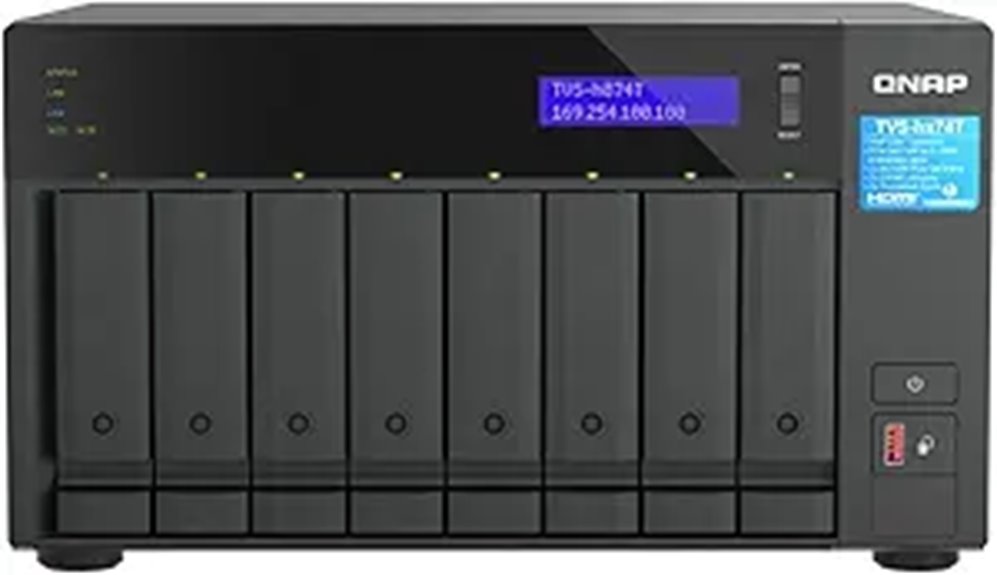 QNAP TVS-h874T-i9 64GB NAS with Thunderbolt 4