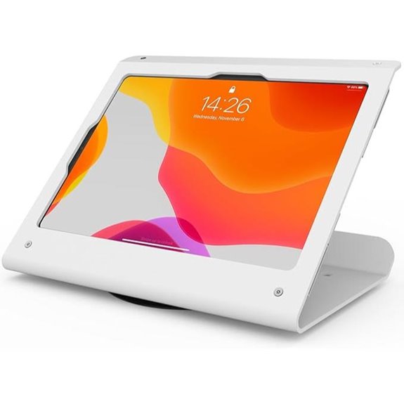 Heavy Duty Steel Tablet POS Stand with Swivel Base