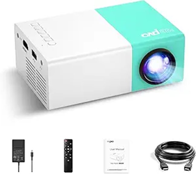 Mini Portable Outdoor LED Movie Projector