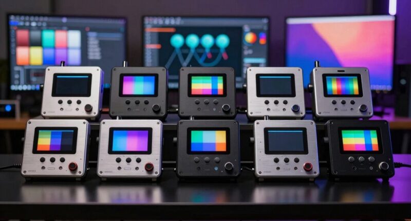 top color calibration devices