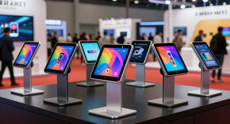 top trade show tablet stands