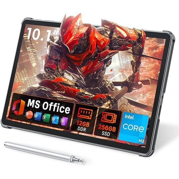 10.1 Touchscreen 2-in-1 Tablet with Stylus and Case