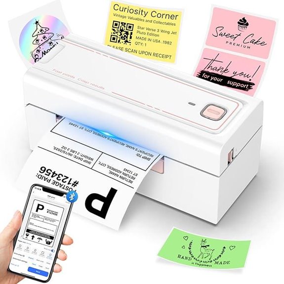 Wireless Bluetooth Thermal Label Printer for Shipping