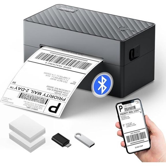 Bluetooth Thermal Label Printer for Shipping