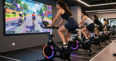 exercise bikes as entertainment