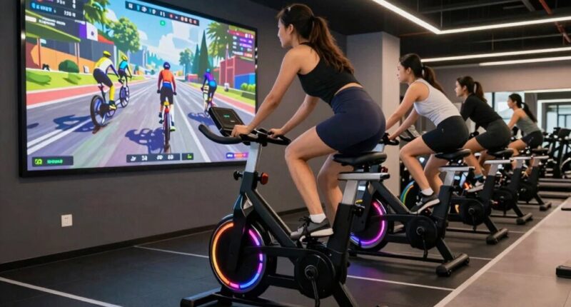 exercise bikes as entertainment