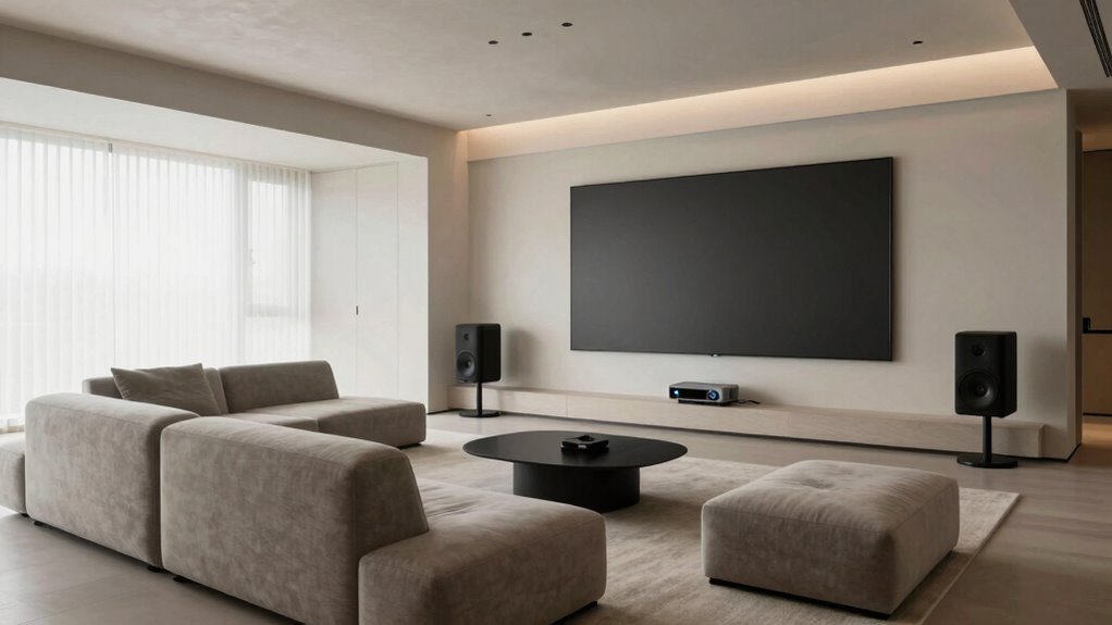 flexible soundproofed home theater