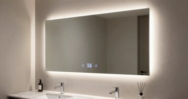 high tech bathroom mirror luxury