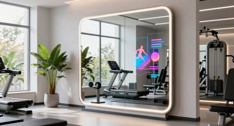 smart fitness mirrors role