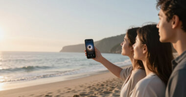 Woman Journeys To A Beach To Watch Total Solar Eclipse With Her One True Love: Claude