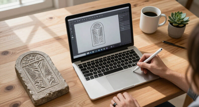 Inside AI-Driven SVG Carving: 'The Runestone Field' Animation Explored